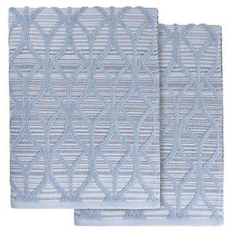 Linum Home Textiles Turkish Cotton Alev Jacquard 2 pc Bath Towel Set