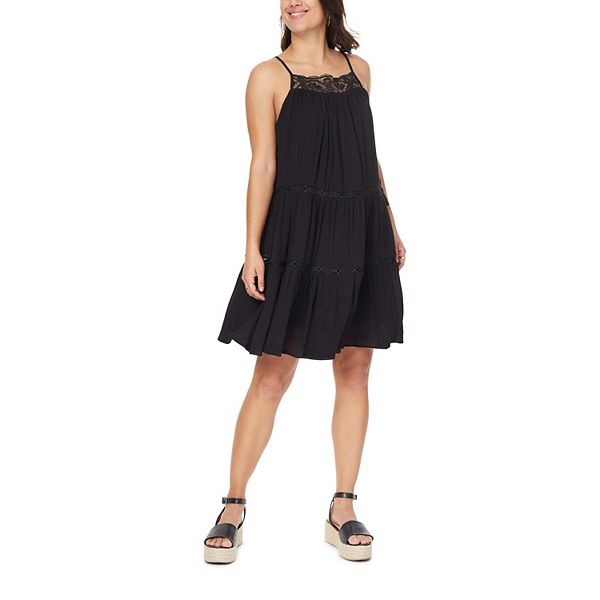 Juniors' WallFlower Penelope Tiered Swing Dress