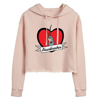 Juniors' Nickelodeon SpongeBob Heartbreaker Cropped Hoodie