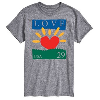 Big & Tall USPS Love 29 Stamp Tee