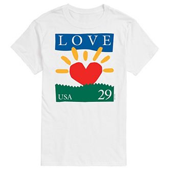 Big & Tall USPS Love 29 Stamp Tee