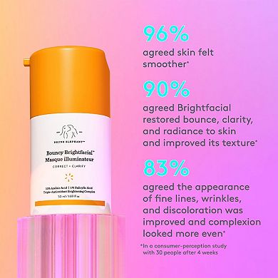 Bouncy Brightfacial Brightening Mask with 10% Azelaic Acid + 1% Salicylic Acid