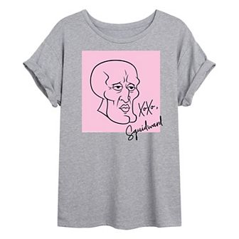 Juniors' Nickelodeon SpongeBob XOXO Oversized Tee