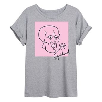 Juniors' Nickelodeon SpongeBob XOXO Oversized Tee