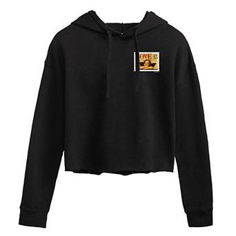 Juniors' USPS Cherub Stamp Cropped Hoodie
