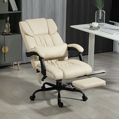 Vinsetto Massage Office Chair, Office Chair with 6 Vibration Points,