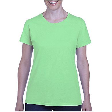 Ladies/Womens Heavy Cotton Missy Fit Short Sleeve T-Shirt