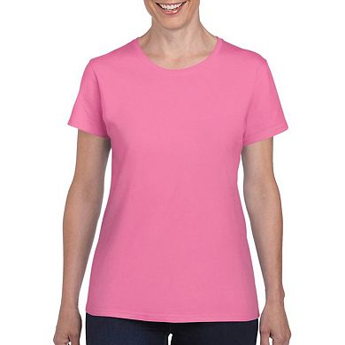 Ladies/Womens Heavy Cotton Missy Fit Short Sleeve T-Shirt