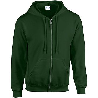 Gildan Heavy Blend Unisex Adult Full Zip Hooded Sweatshirt Top