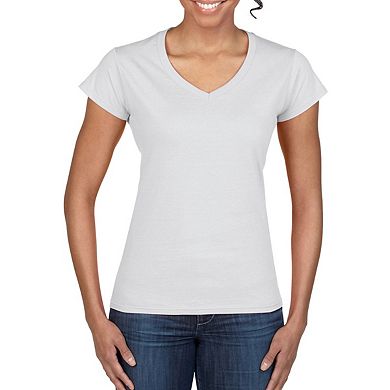 Gildan Ladies Soft Style Short Sleeve V-Neck T-Shirt