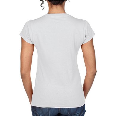 Ladies Soft Style Short Sleeve V-Neck T-Shirt