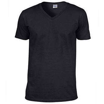 Gildan Mens Soft Style V-Neck Short Sleeve T-Shirt
