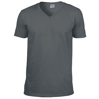 Gildan Mens Soft Style V-Neck Short Sleeve T-Shirt