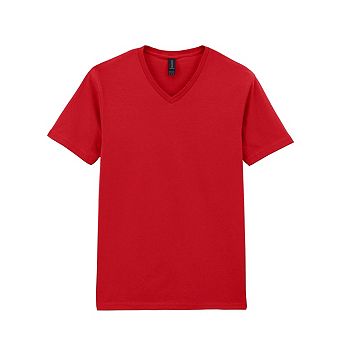 Gildan Mens Soft Style V-Neck Short Sleeve T-Shirt