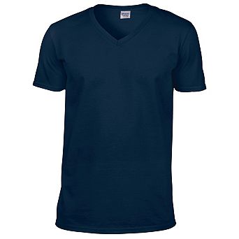 Gildan Mens Soft Style V-Neck Short Sleeve T-Shirt