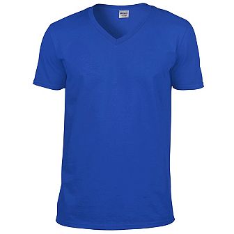 Gildan Mens Soft Style V-Neck Short Sleeve T-Shirt