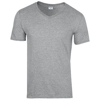 Gildan Mens Soft Style V-Neck Short Sleeve T-Shirt