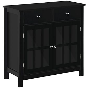 30" Modern Storage Sideboard Credenza Buffet Cabinet For Kitchen, Living Room