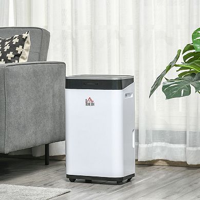 14 Pt. Portable Quiet Electric Dehumidifier For Home, 2520 Sq. Ft., White