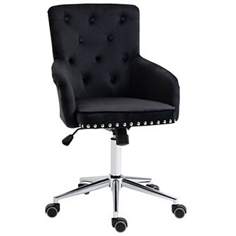 Thick Padded Computer Desk Seat With Adjustable Height And Rocking Function