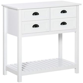 Modern Kitchen Sideboard Buffet Cabinet Serving Console Table W/ Drawers, Grey