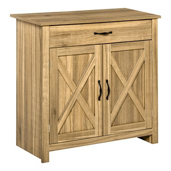 HOMCOM 32inch Modern Farm Style Sideboard Storage Buffet Server Cabinet Organizer
