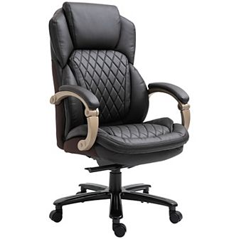 350 Max Load Ergonomic Pc Desk Seat With Extra Wide Base And Adjustable Height