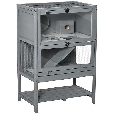 Large Hamster Cages And Habitats Wooden Small Animal Cage W