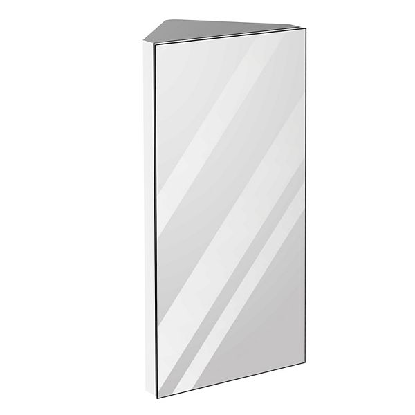 kleankin 12 Inch x 24 Inch Triangle Corner Mirror Medicine Wall