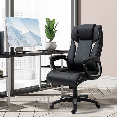 Indoor Moving, Rocking, & Wheeled Office Desk Chair W/ Breathable Mesh Fabric