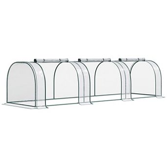 Outsunny 13ft x 3' x 2.5' Outdoor Portable Plant Garden Greenhouse
