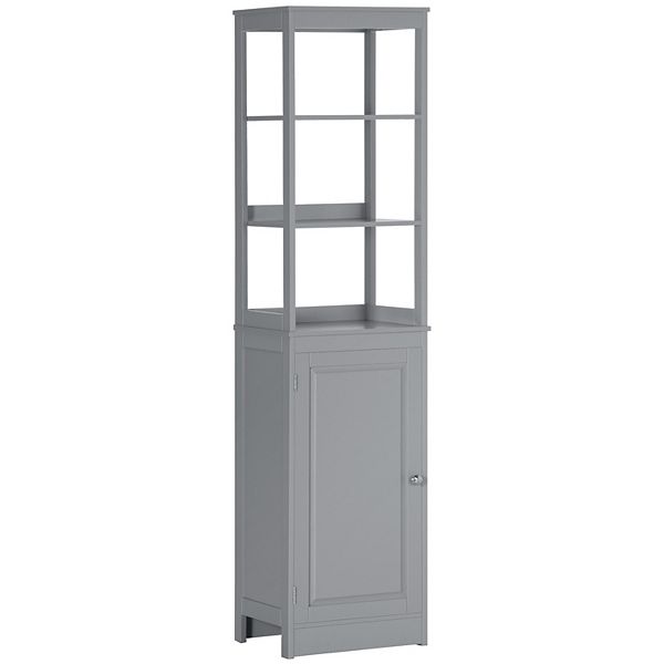 Restroom High Cupboard For Easy Organization W/5 Total Counter Shelving ...