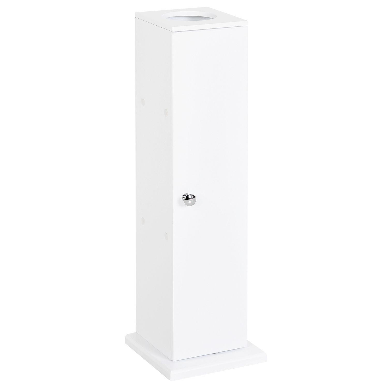 FC Design White 24 High Toilet Paper Holder Stand Stack Up to 3 Rolls | Mathis Home