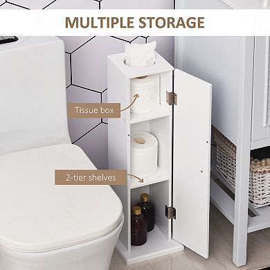 Small Bathroom Corner Cabinet Floor Doors Shelves Thin Toilet Vanity