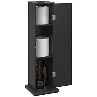 Small Bathroom Corner Cabinet Floor Doors Shelves Thin Toilet Vanity