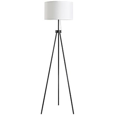 Modern Tall Floor Reading Light Fixture With Footswitch Pedal