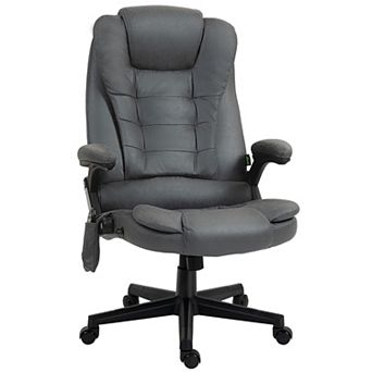 Homcom 6 Point Vibrating Massage Office Chair With Lumbar Heat