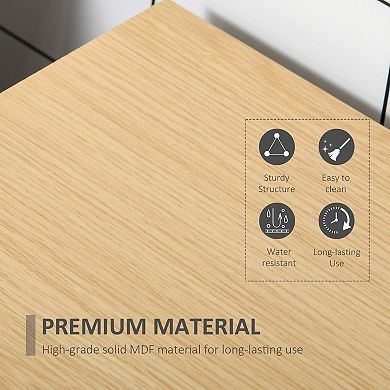 HOMCOM Modern Double Shutter Gate Organizational Low Pantry