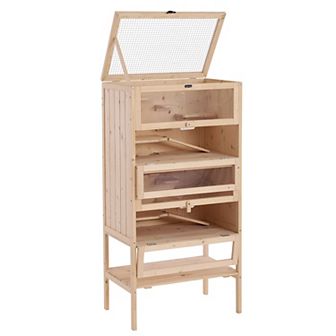 Big Hamster Cages And Habitats Mansion-like Size Wooden Cages For Small Animals