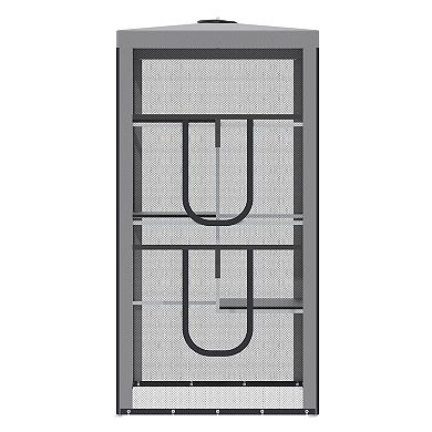 Large Outdoor Cat House Indoor Pet Playpen W/ 3 Platforms 4 Sandbags