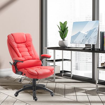 Homcom leather high back executive heated massage office chair hotsell