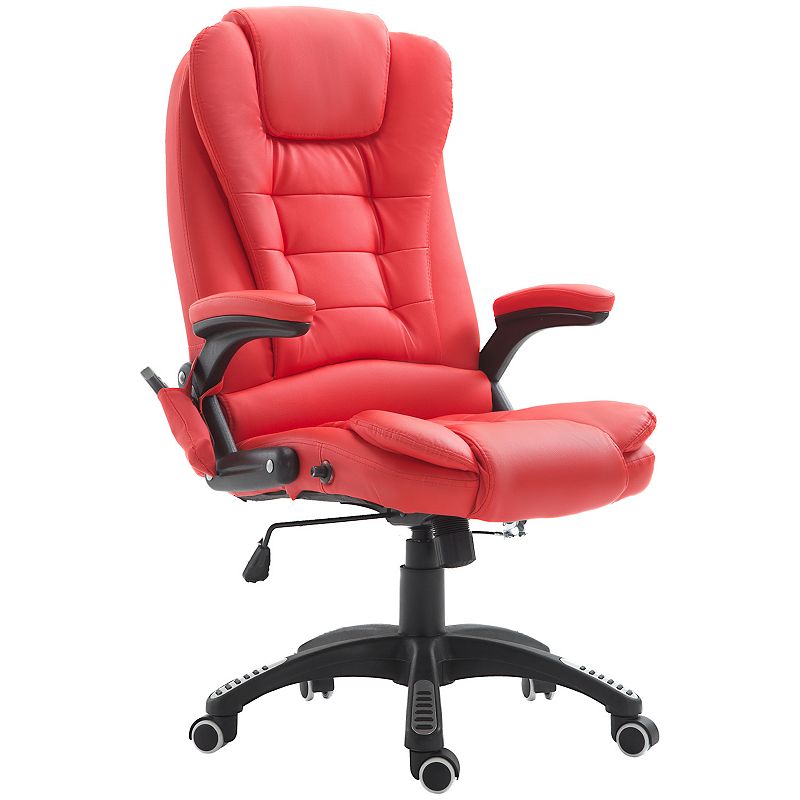 Vinsetto Red, Ergonomic Home Office Chair High Back Armchair