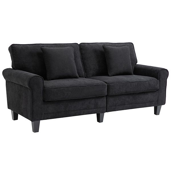 Comfy deals black couch