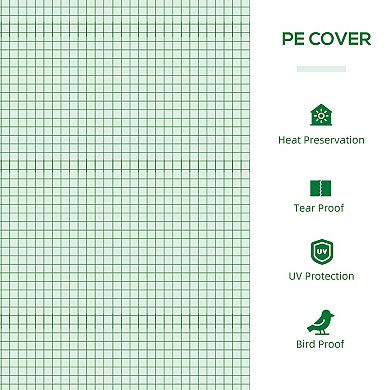 Outsunny Garden house Portable Hot House w/ 2 Windows for Outdoor