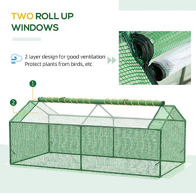 Outsunny Garden house Portable Hot House w/ 2 Windows for Outdoor