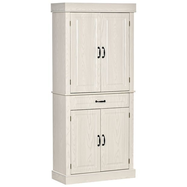 HOMCOM Kitchen Pantry Cabinet, Tall Storage Freestanding