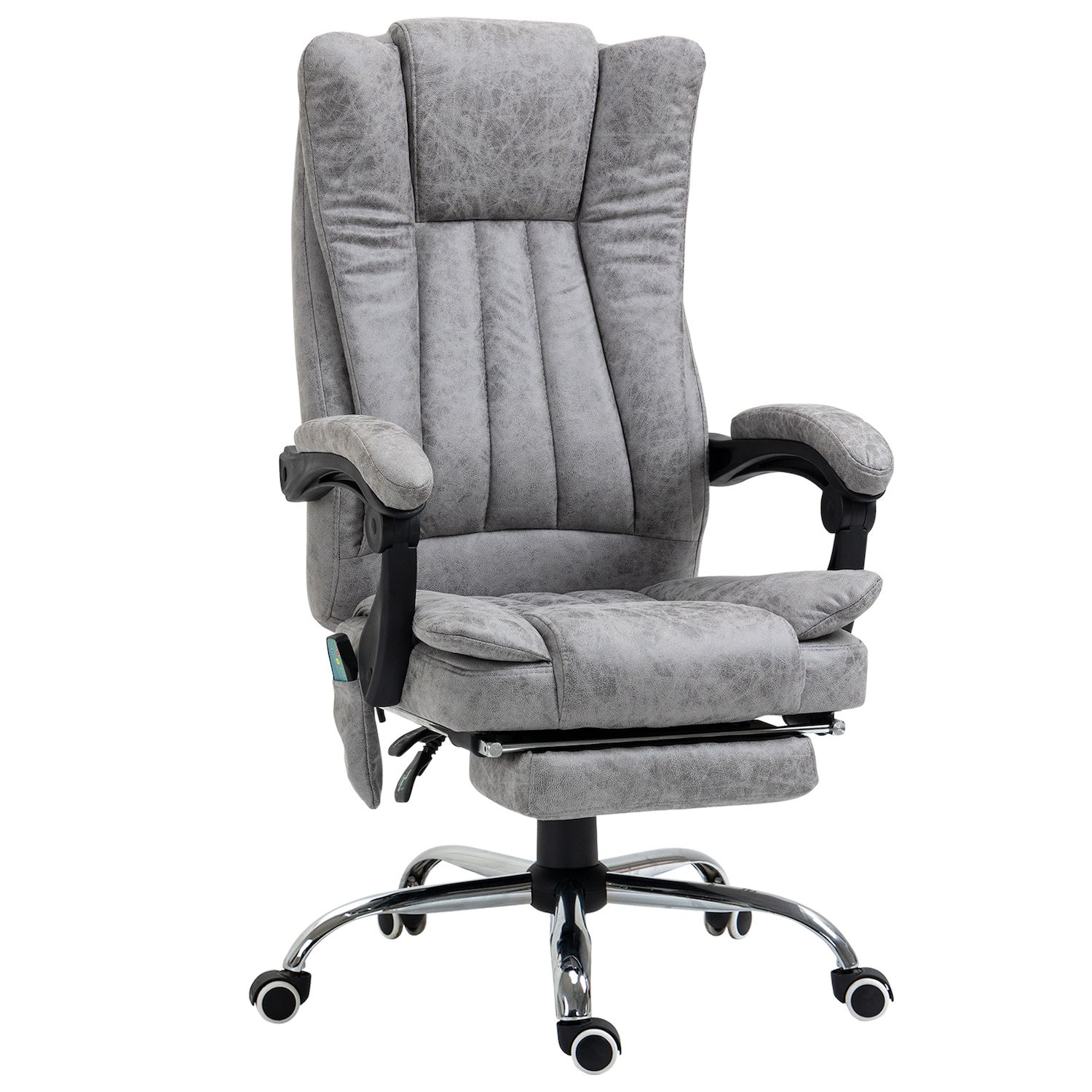 Vinsetto Grey, Ergonomic Home Office Chair High Back Armchair