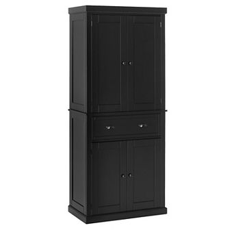 Homcom 72" Kitchen Pantry Cabinet With Drawer, 2 cup oards