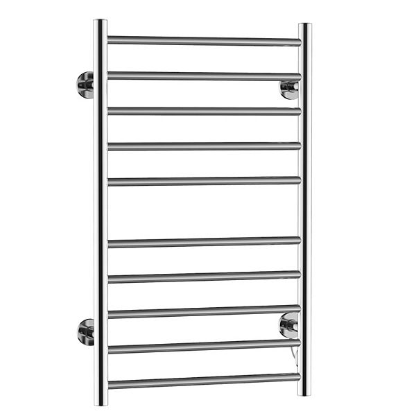 10 Bar Stainless Steel Wall Mounted Electric Heated Towel Rack Warmer
