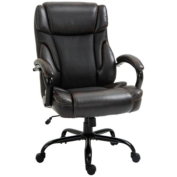 Big and Tall Executive Office Chair PU Leather Padded Wide